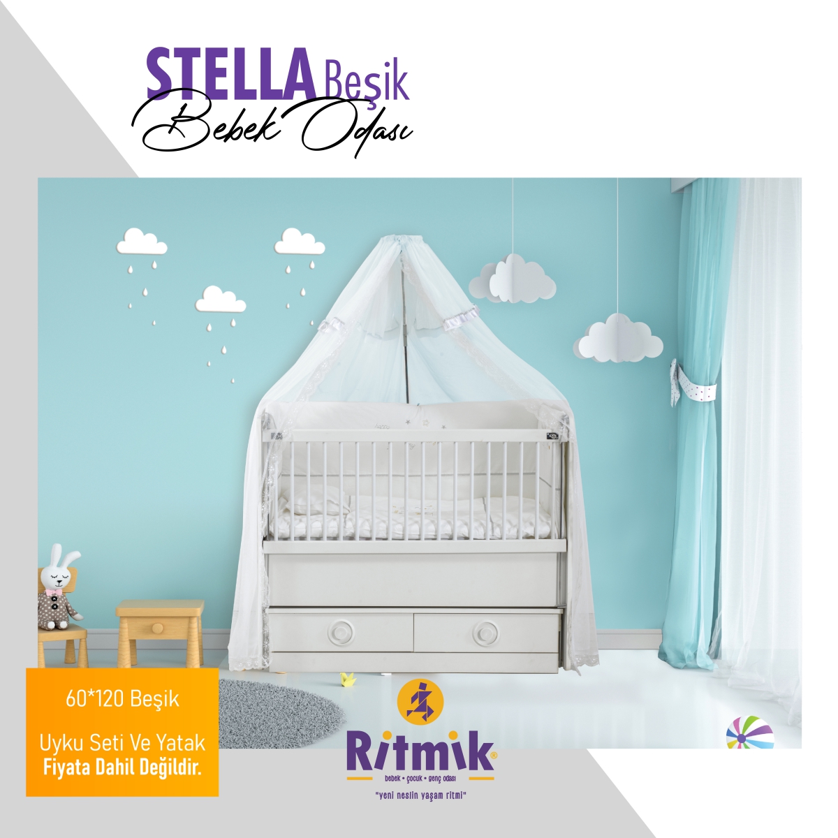 STELLA BEBEK ODASI BEŞİK 60*120 Karabük Coşkun Mobilya Karabük